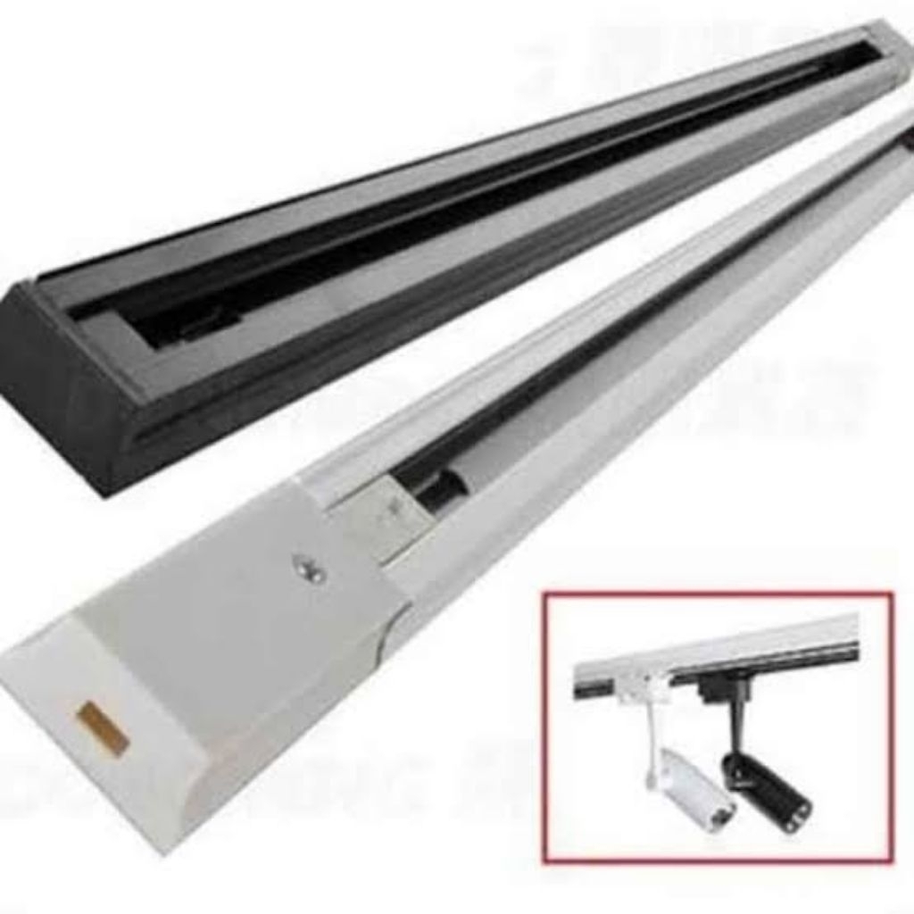 Track Lampu Rel 1 Meter / 2 Meter