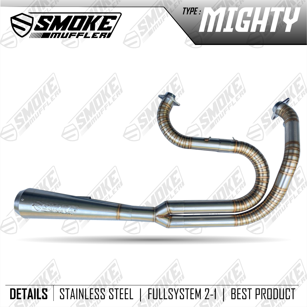Knalpot Custom Harley Davidson Dyna Full System Type Mighty