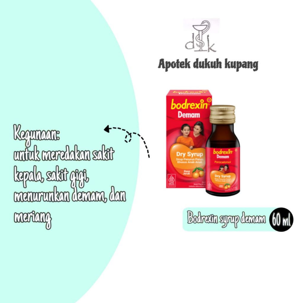 Bodrexin syrup demam ( 60 ml ).