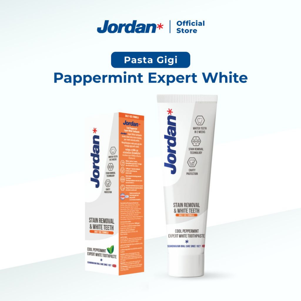 Jordan Cool Peppermint Expert White Toothpaste 100gr