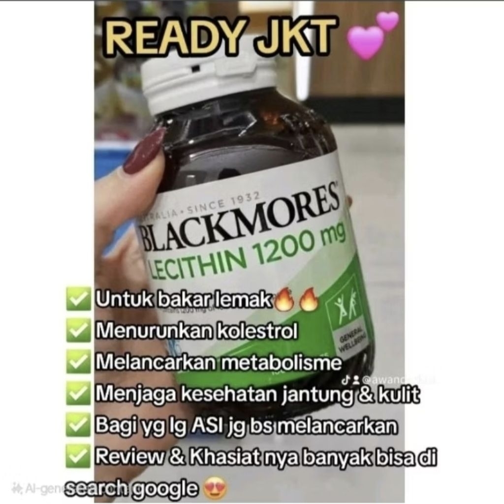 READY Blackmor*s lecith*n jamin ori malaysia