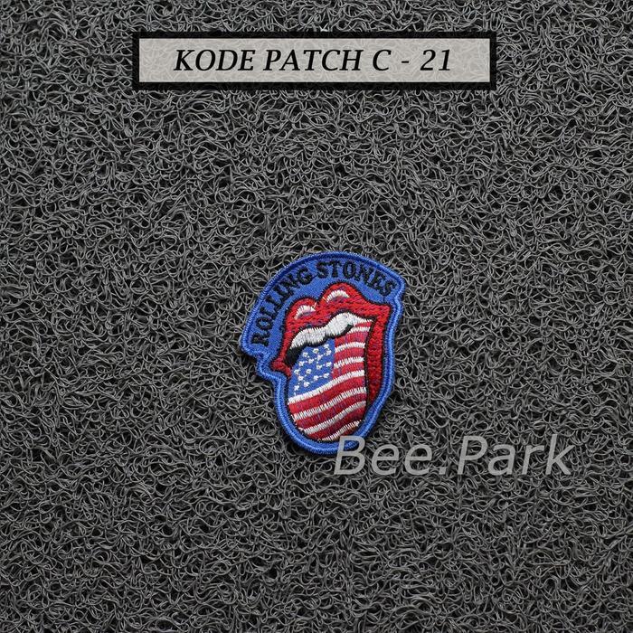 Patch Emblem Bordir Patch Rolling Stone Aksesoris