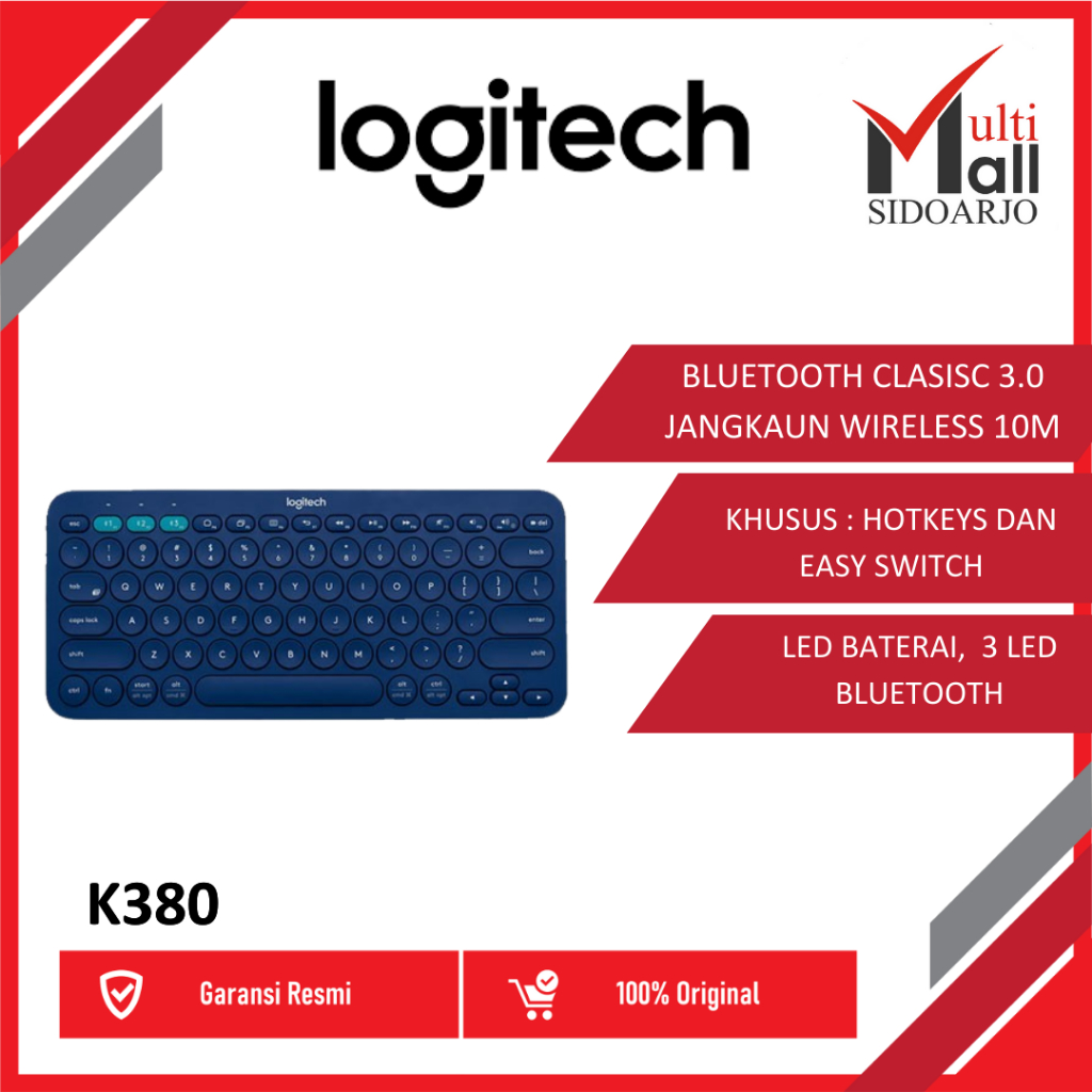 KEYBOARD LOGITECH K380S PEBBLE KEYS 2