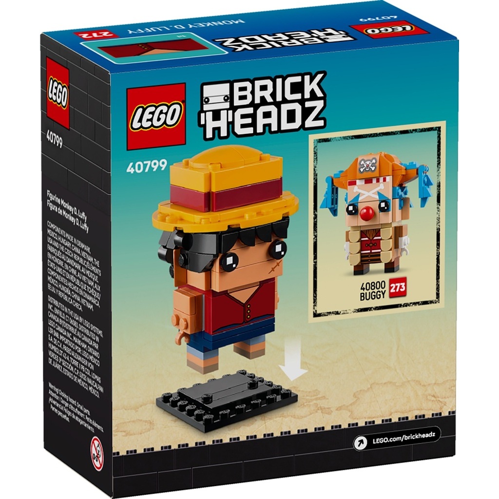 Lego Brickheadz 40799 Monkey D. Luffy