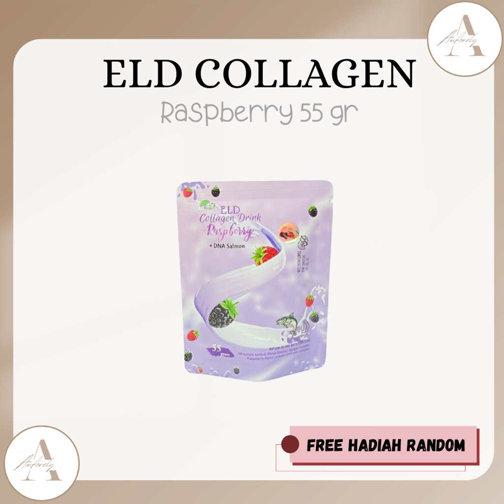 ELD COLLAGEN DRINK RASA RASPBERRY KEMASAN 55GR