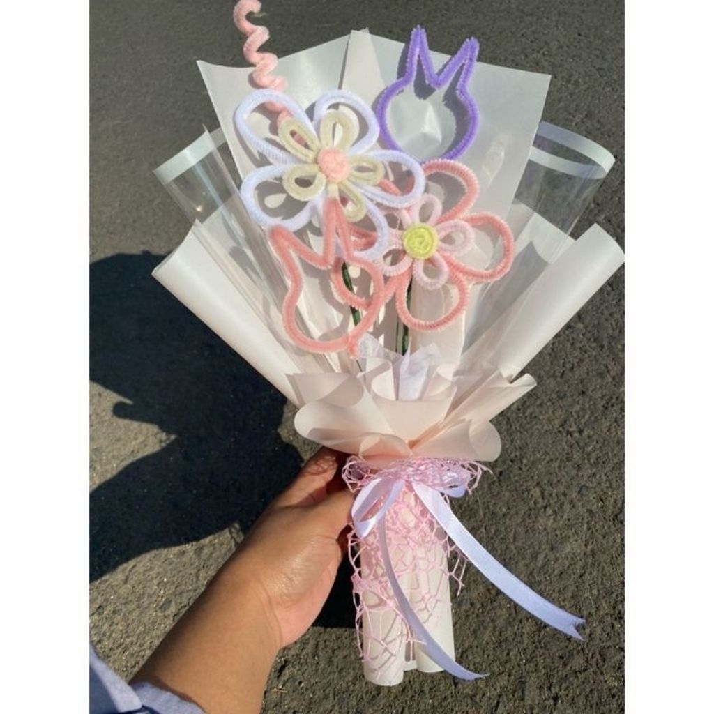 Buket Bunga Simple Mix Warna