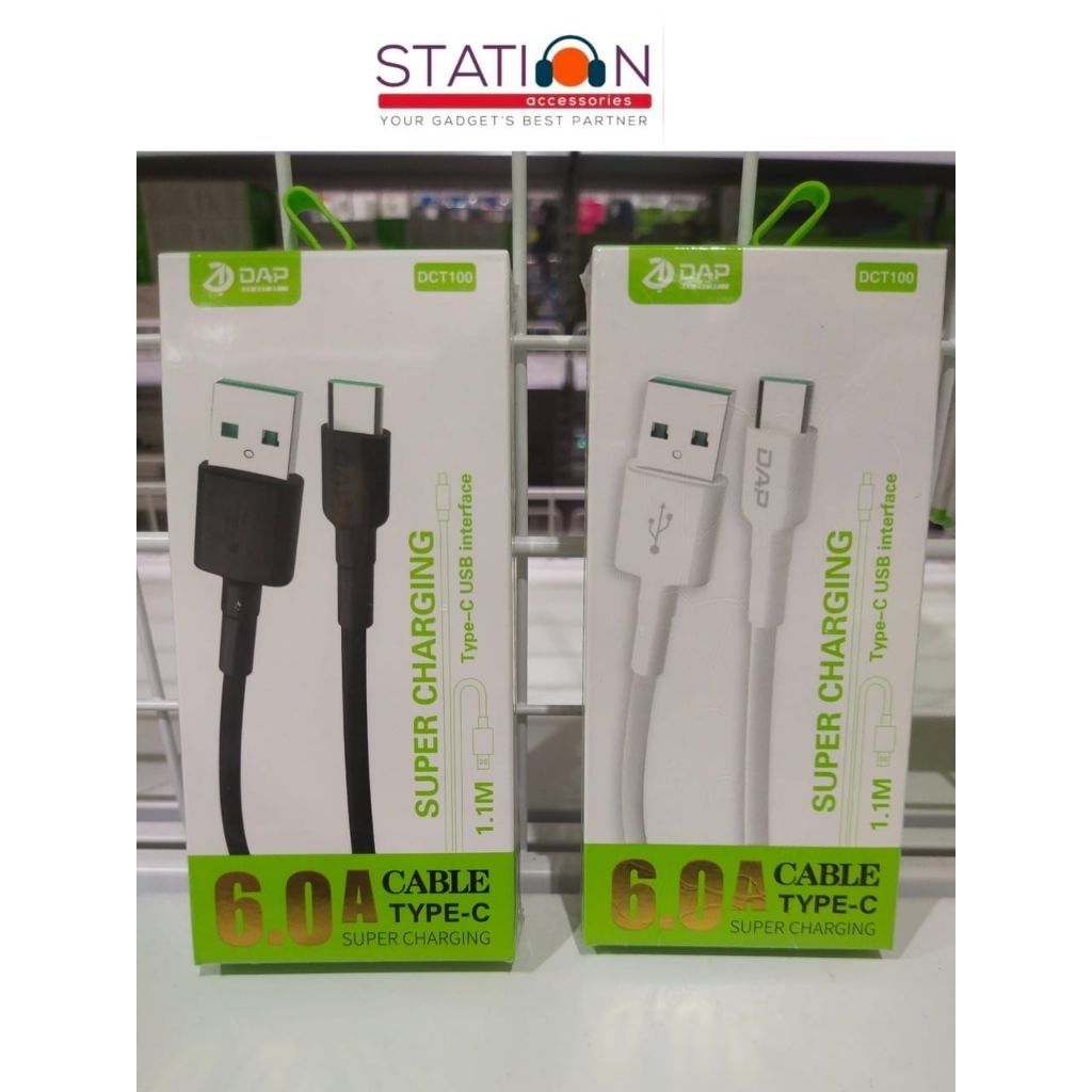 Kabel Data USB TYPE-C 6A Supervooc 110M DAP DCT100