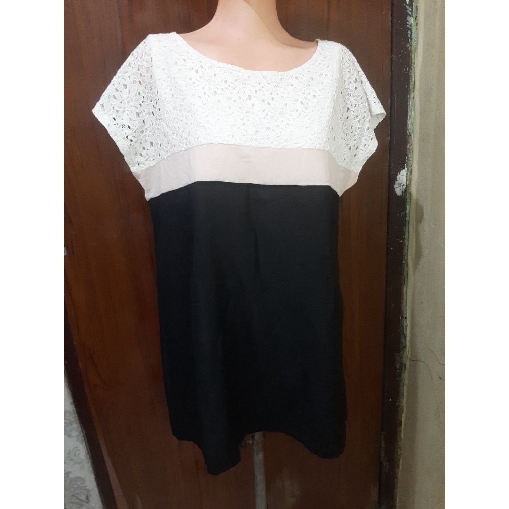 blouse brukat sifon