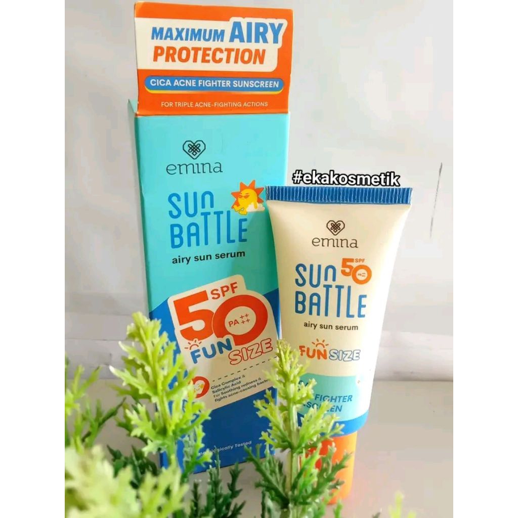 emina sunscreen battle fun size spf 50++