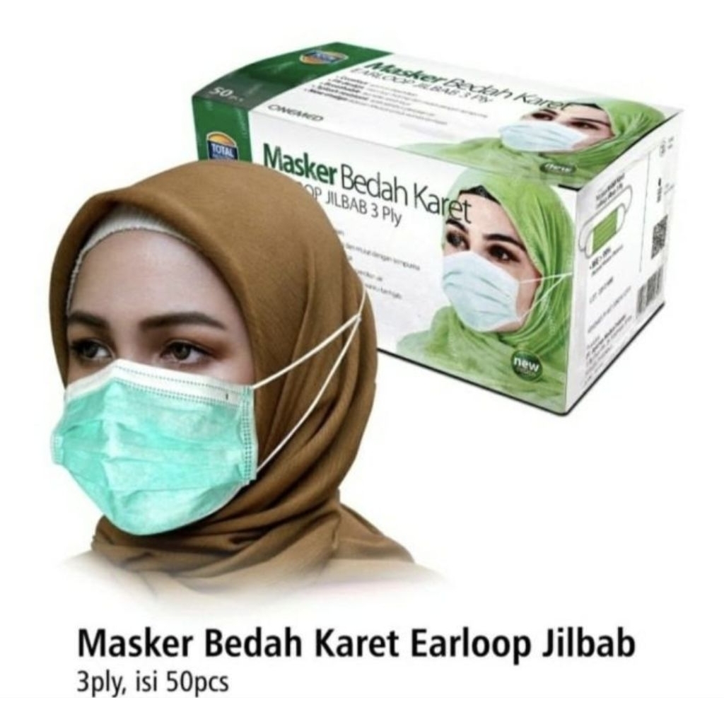 Masker Hijab onemed Headloop onimed