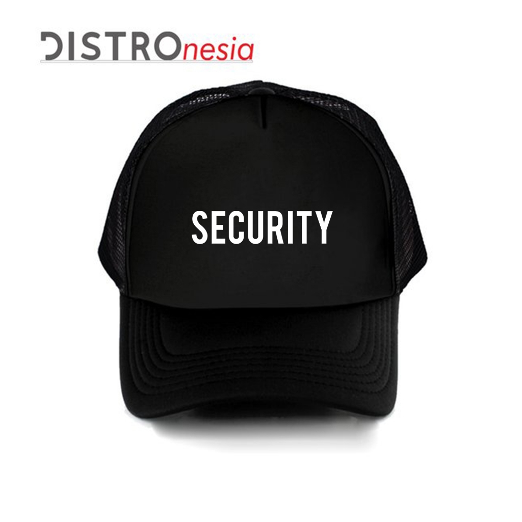 Topi Security Bahan Jaring Trucker