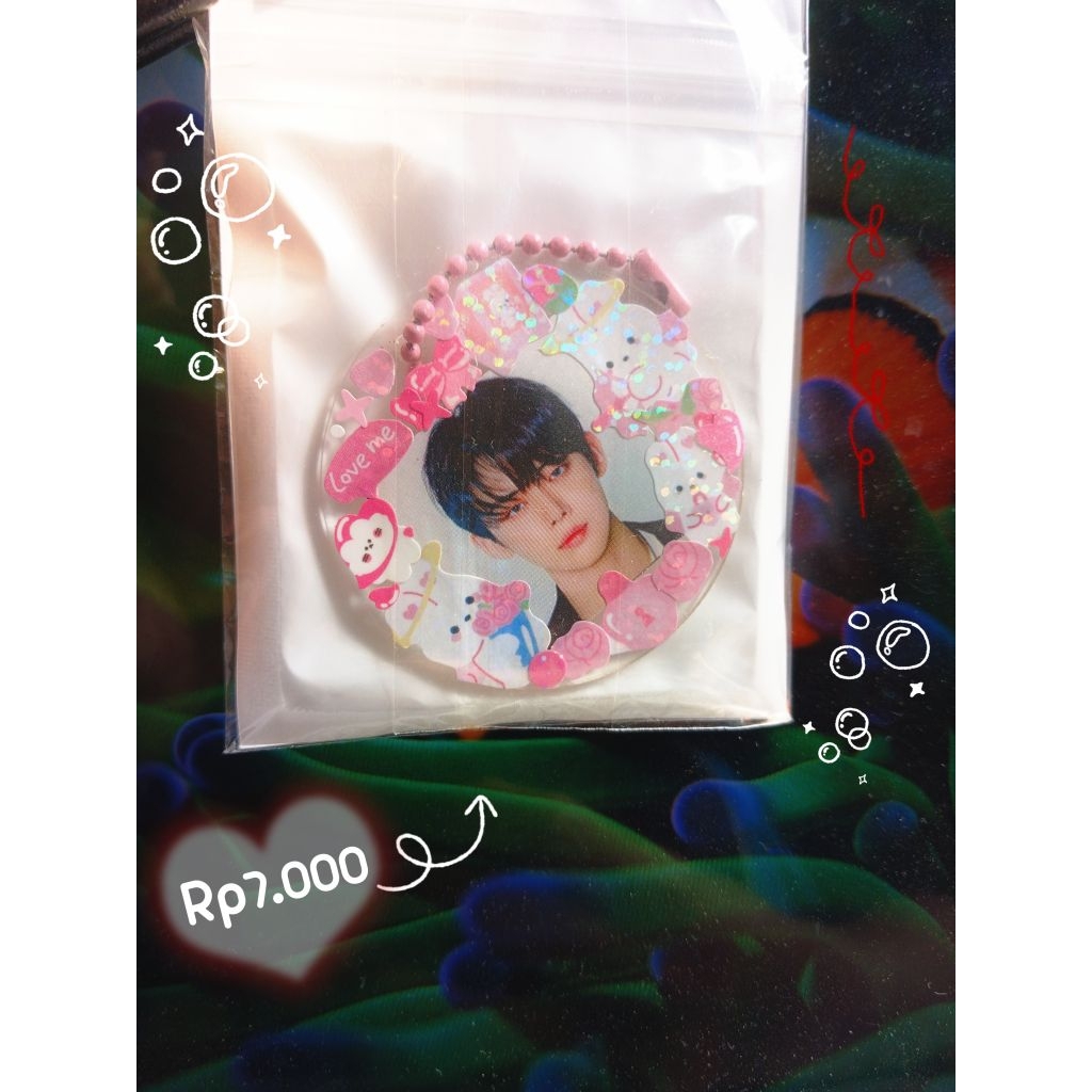 Handmade One-side Deco Keychain ⋆˙⟡
