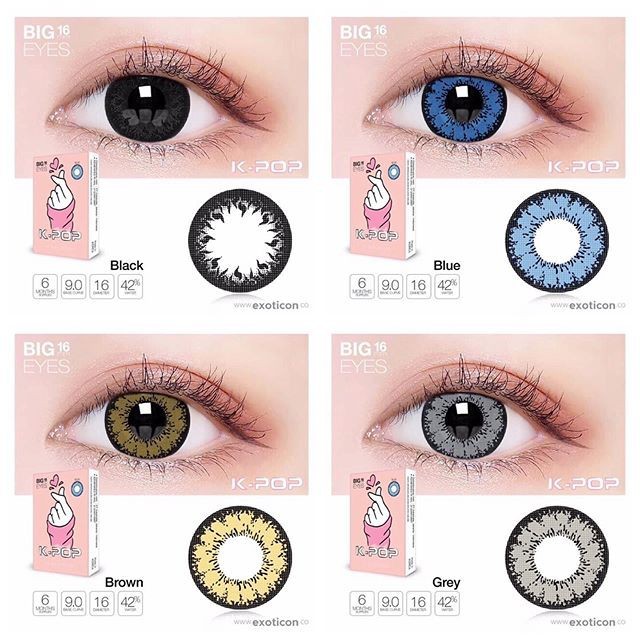 [ NORMAL ] SOFTLENS KPOP COLOR 16MM + LANCASE