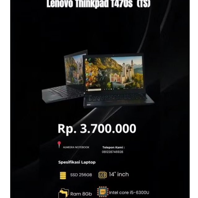 Lenovo Thinkpad T470s Touchscreen