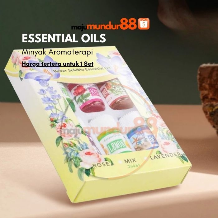 Set 6pcs Minyak Aromatherapy Humidifier Diffuser Essential Oils 3ml
