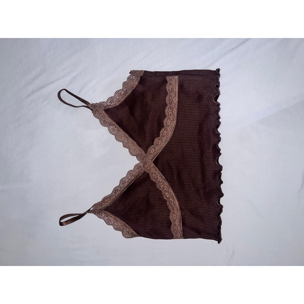 H*m brown tank top
