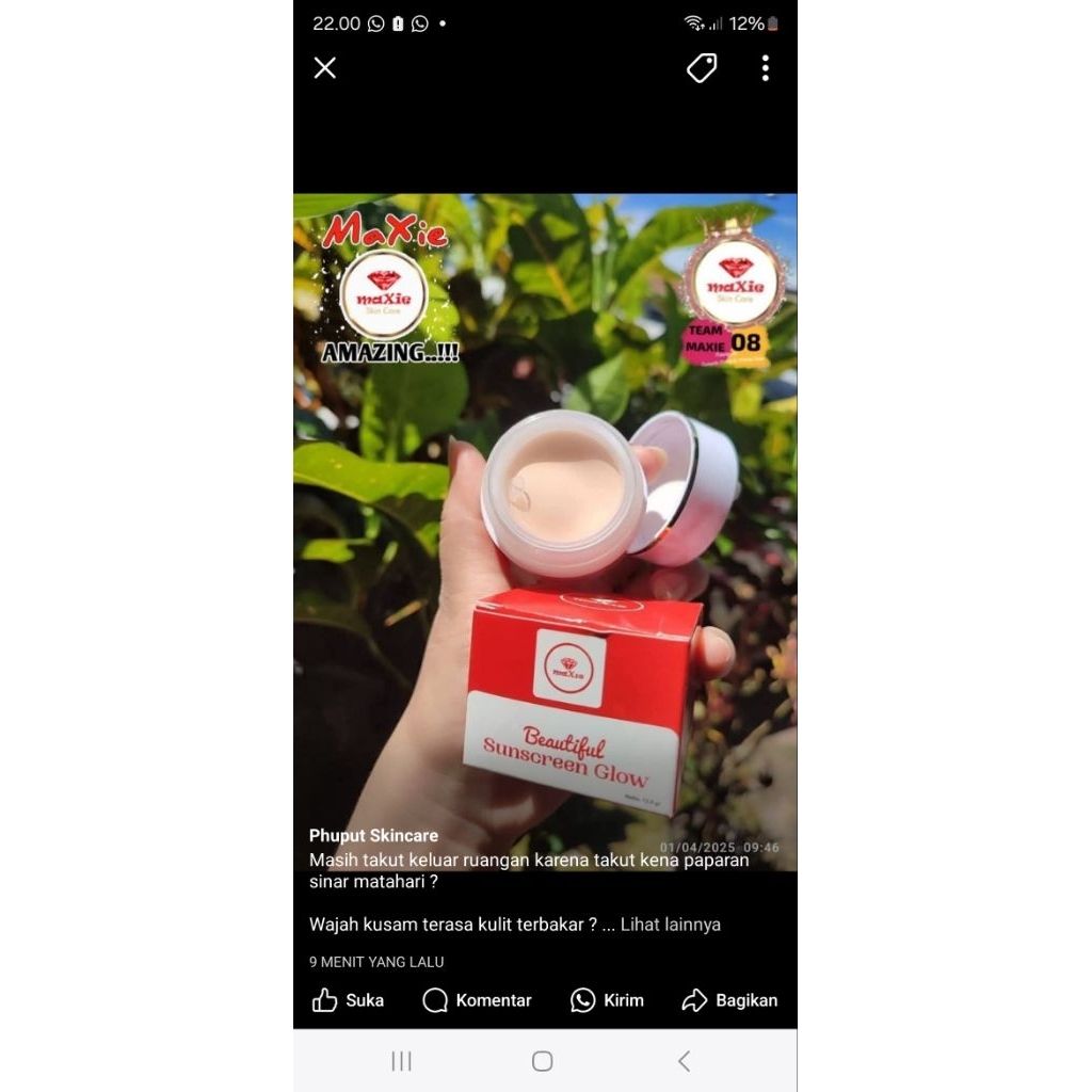 SUNSCREEN KOTAK MAXIE
