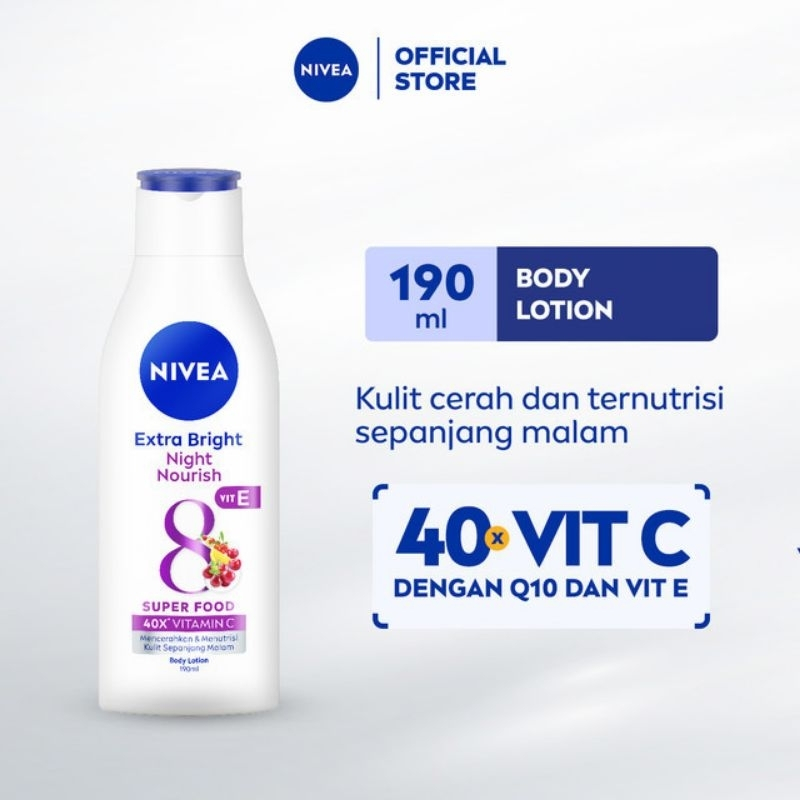 Nivea Extra Bright Night Nourish Body Lotion