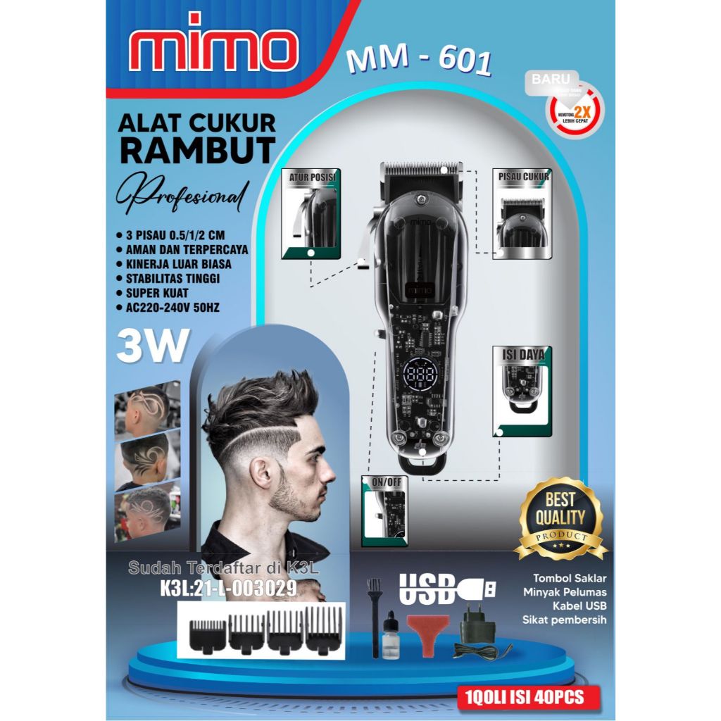 Alat Cukur Rambut MIMO MM 601