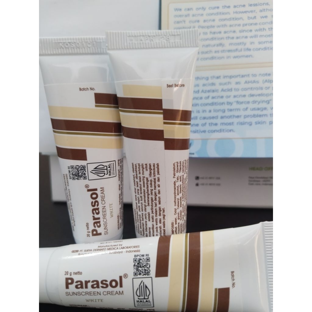 Parasol Sunscreen Cream White