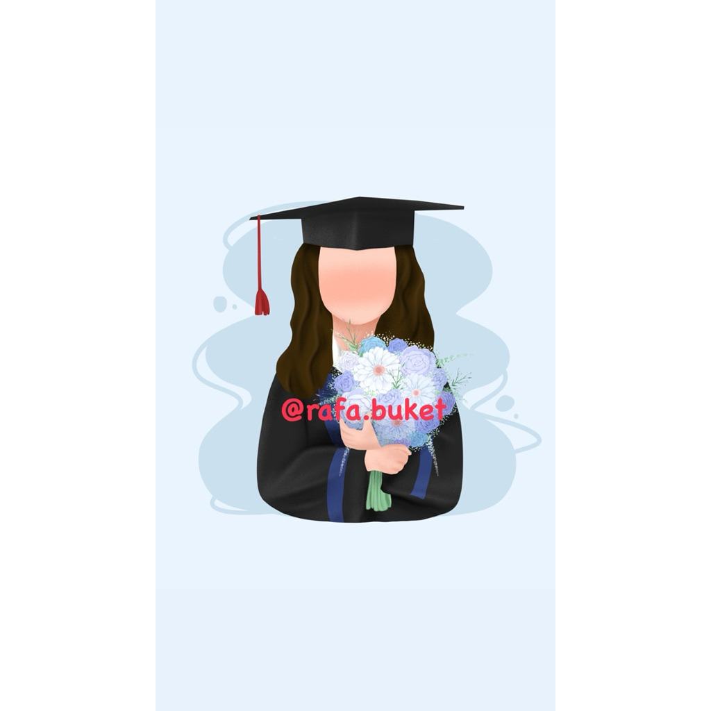 animasi wisuda faceless