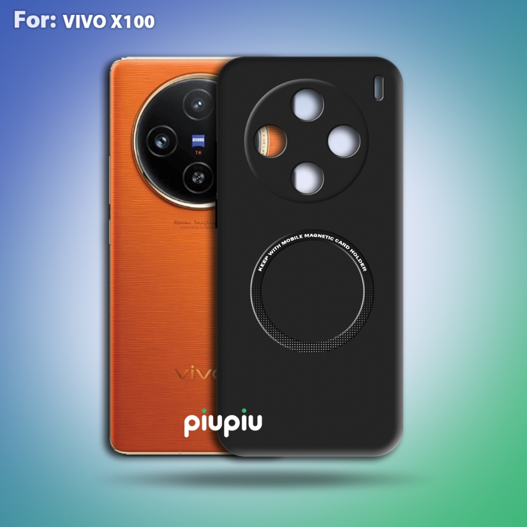 Case Vivo X100 Softcase With Ring Magnetic Premium Casing