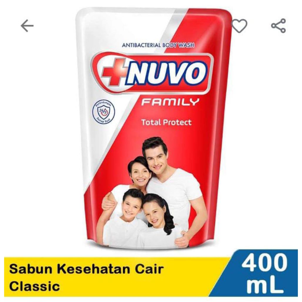 Nuvo sabun cair 400ml