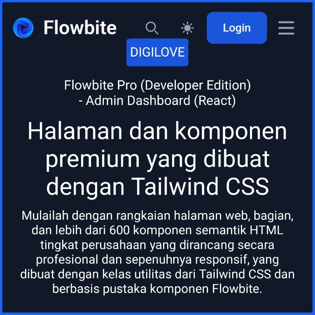 Flowbite Pro (Developer Edition) - Admin Dashboard (React)