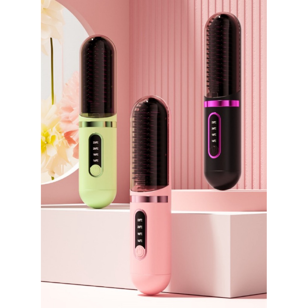 Mini Wireless Straight Hair Comb