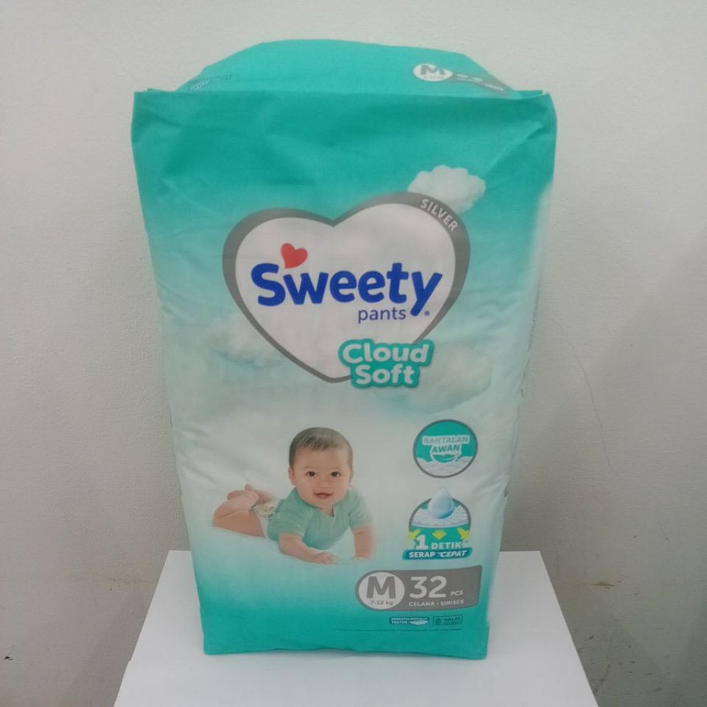 PAMPERS SWEETY SILVER PANTS M32