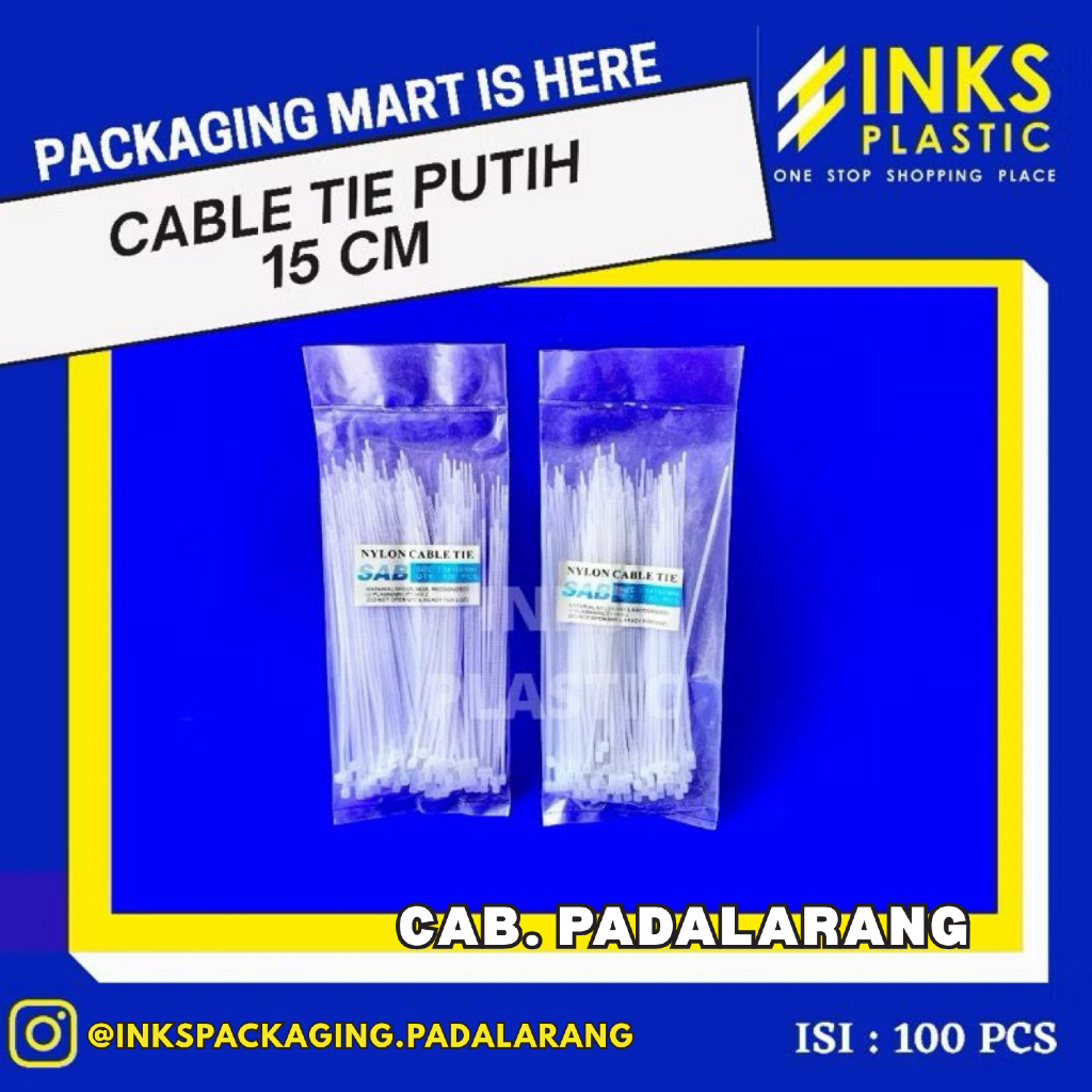 CABLE TIE PUTIH 15 CM