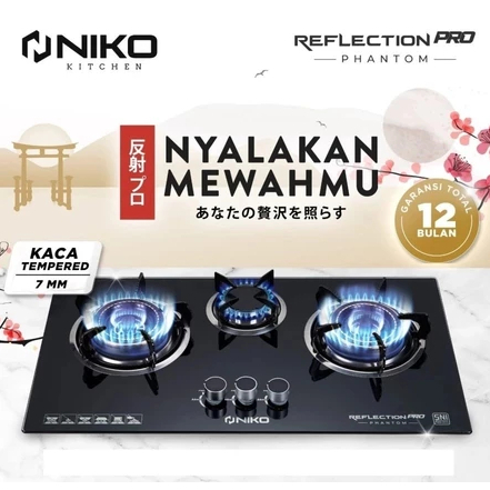 NIKO Kompor Kaca Reflection 3T Pro PHANTOM