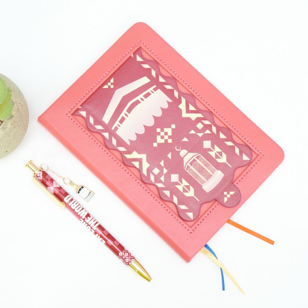 Premium Leather Notebook with Mirror Set - Saudi Style