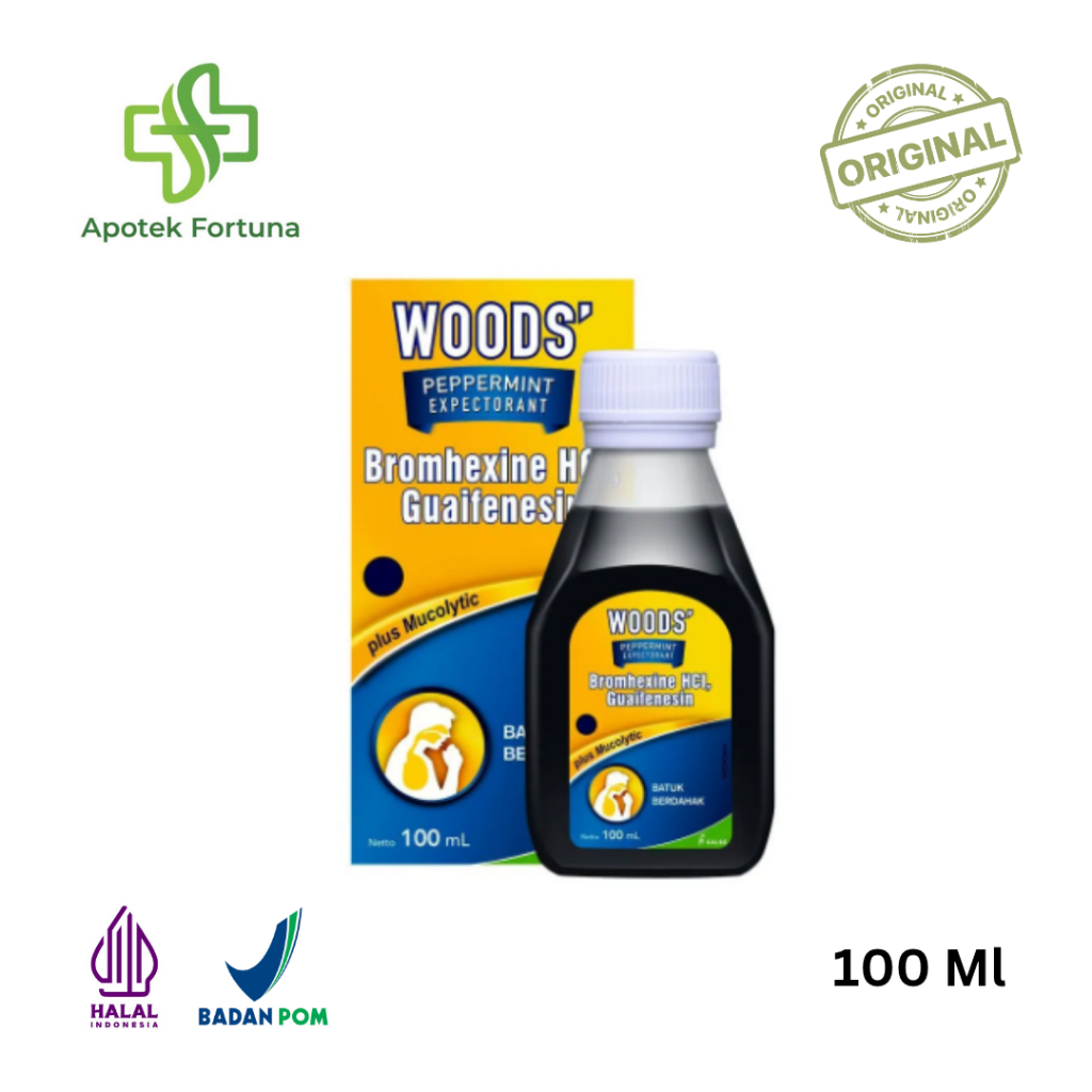Woods Peppermint Expectorant Sirup 60/100 ML