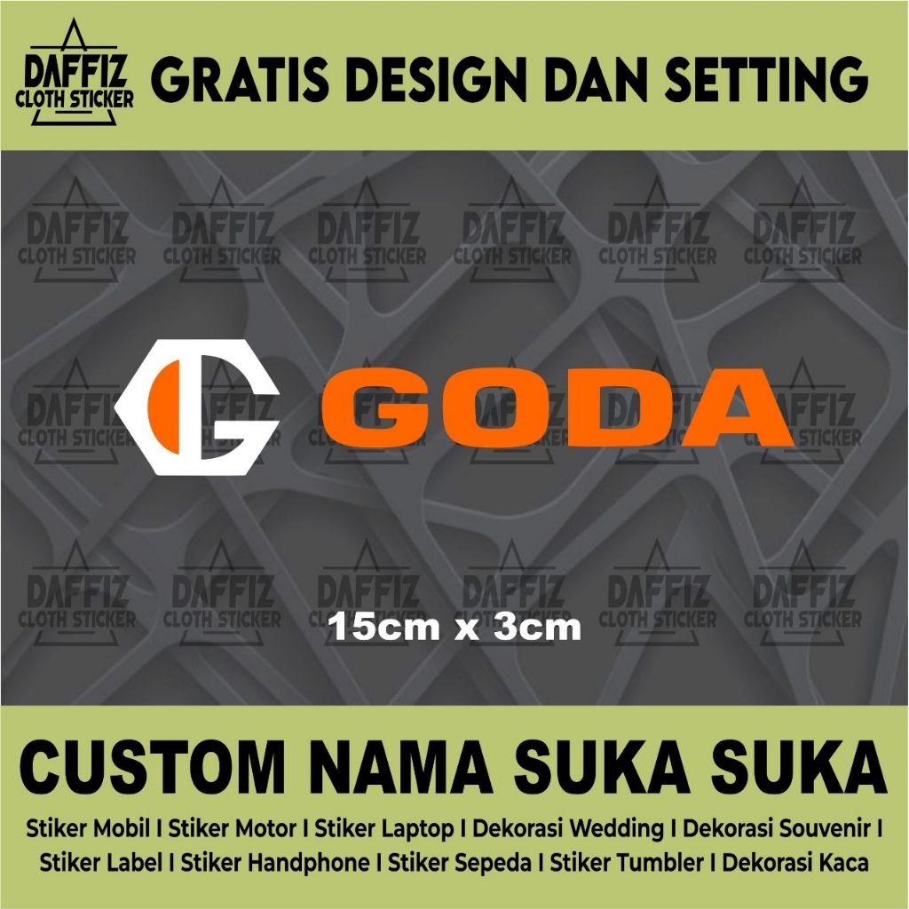 STIKER CUTTING LOGO GODA