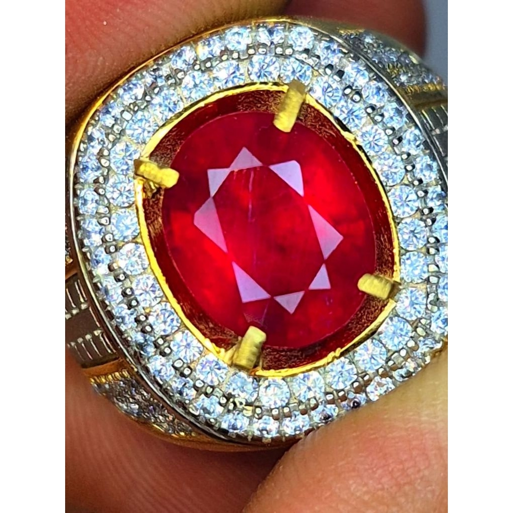 natural ruby corondum