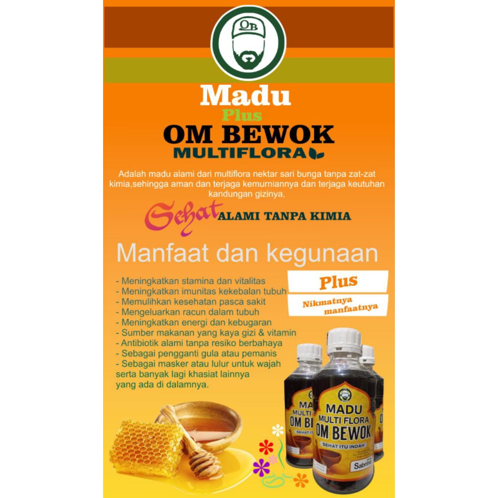 Madu multiflora ombewok 1,5kg
