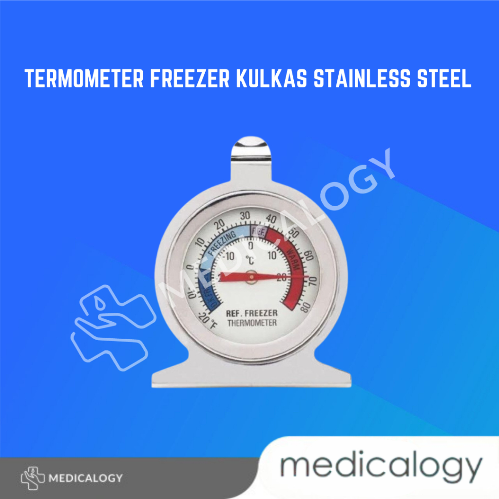 Termometer Freezer Kulkas Stainless Steel