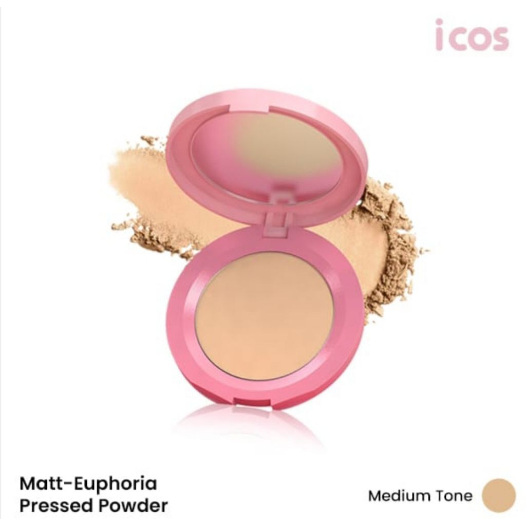 ICOS Matte Euphoria pressed powder02.medium tone