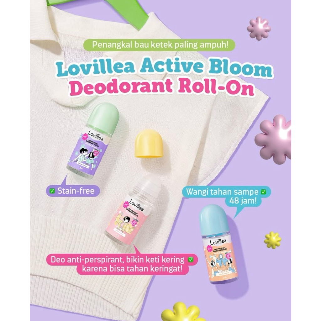 LOVILLEA ACTIVE BLOOM DEODORANT ROLL ON