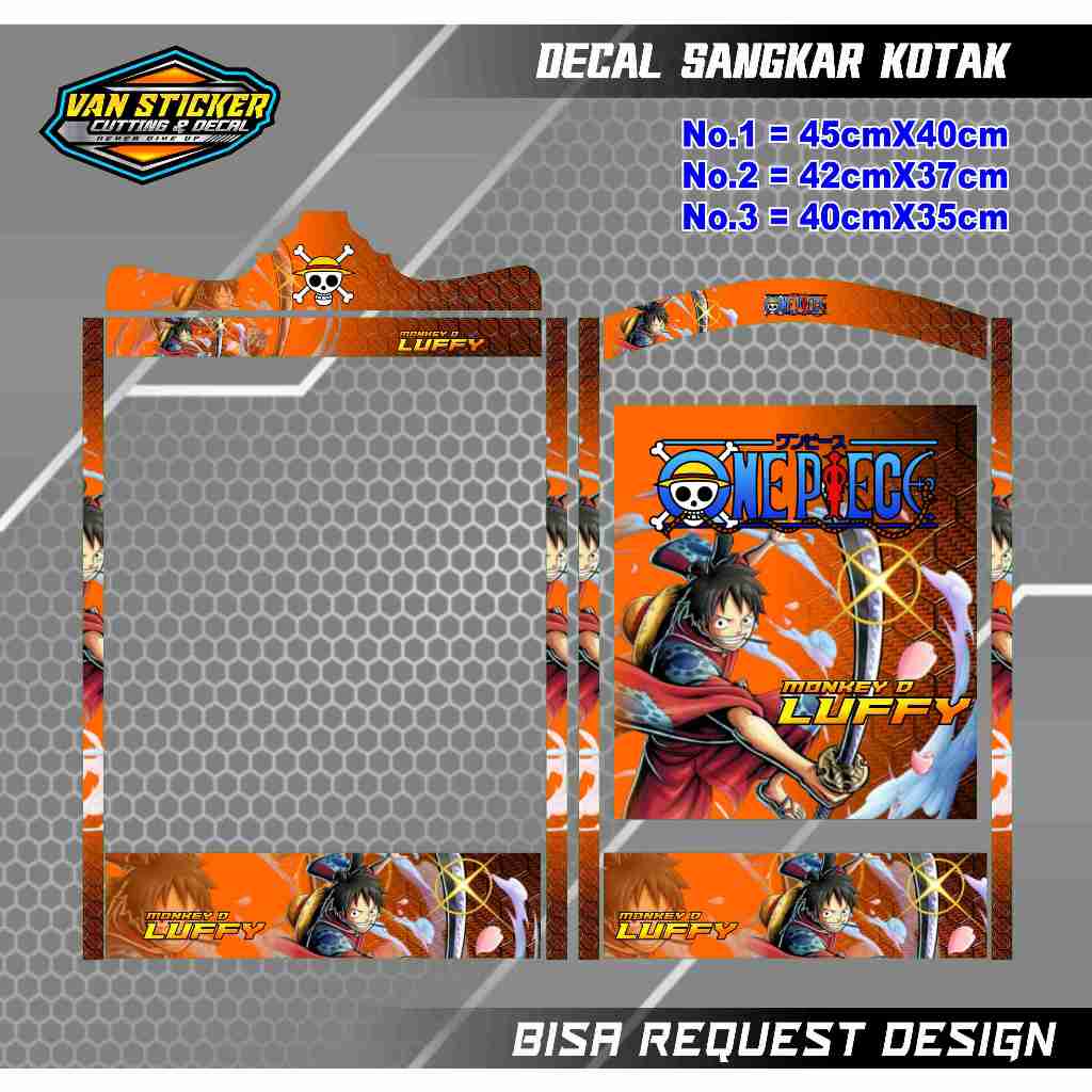 decal sangkar luffy wano