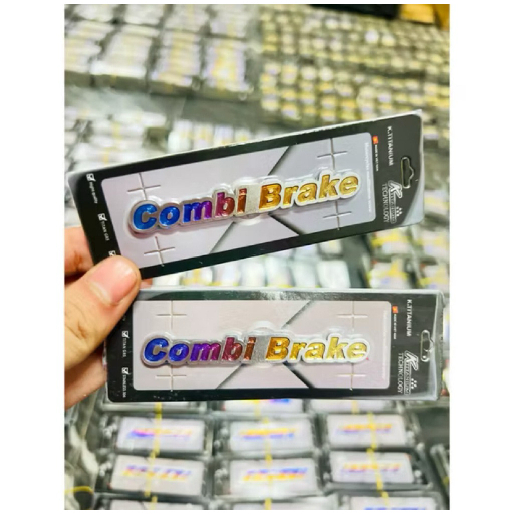 Emblem Logo Combi Brake Titanium Original