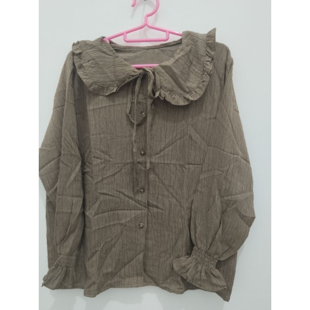 blouse leher lebar import