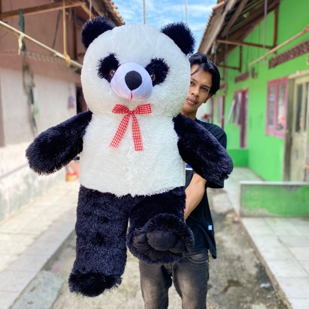 boneka panda beruang hitam putih Jumbo 90Cm