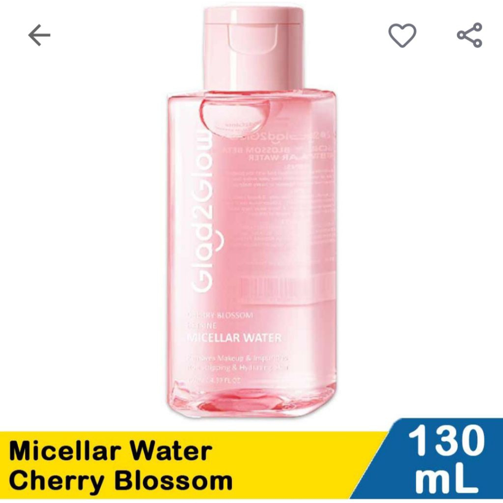 glad2glow micellar 130ml