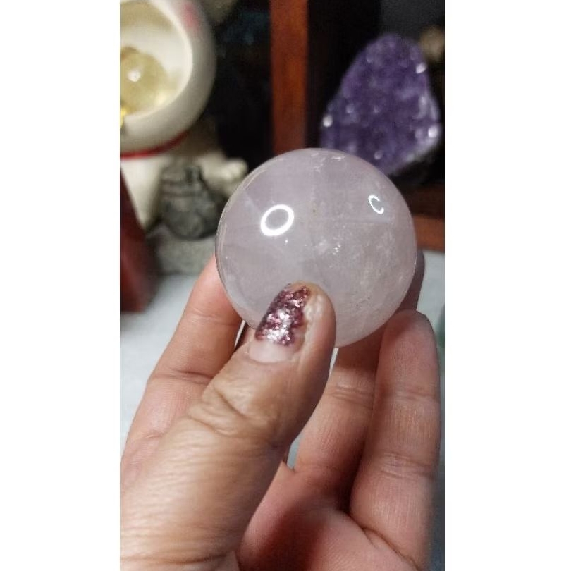 Natural RoseQuartz Sphere Madagascar