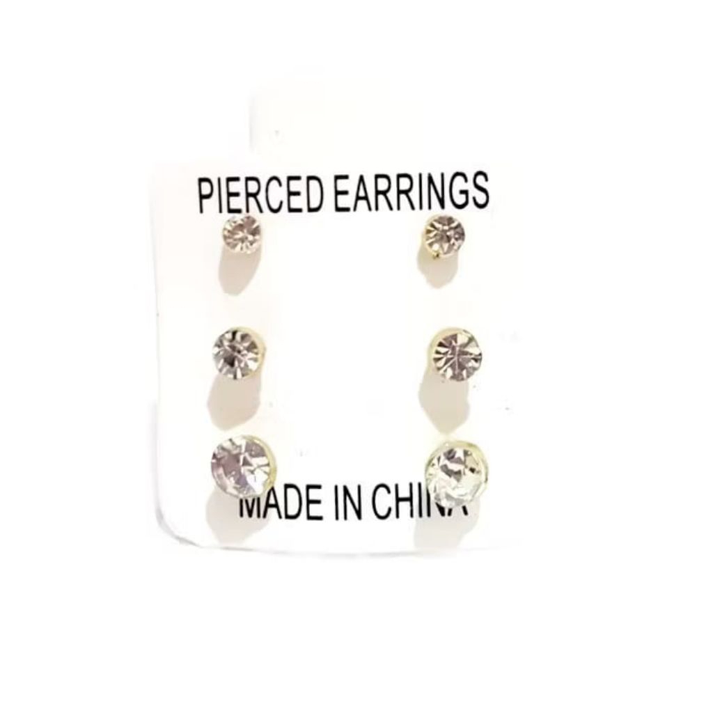 ANTING PERMATA 3 SET ANTING TUSUK PLASTIK