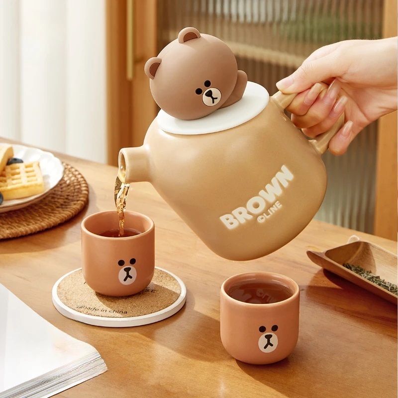 Tea Pot set Brownie Line