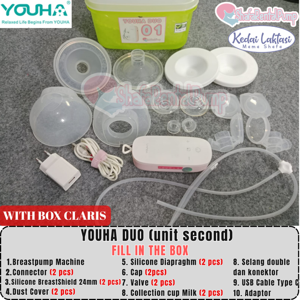(UNIT SECOND) YOUHA DUO Double BREASTPUMP|| Handsfree Breastpump