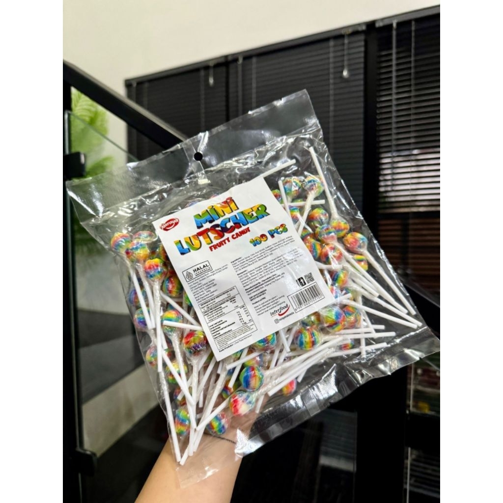 Mini Lutscher fruity candy perpack isi 100